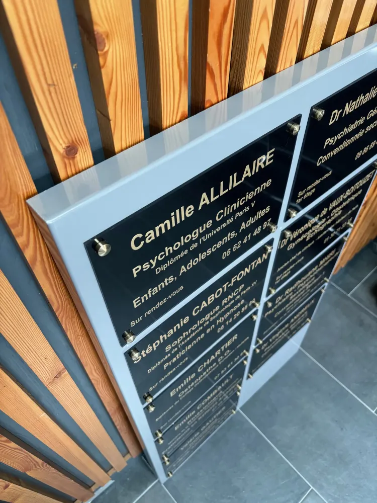 PLAQUE PROFFESSIONNELLES